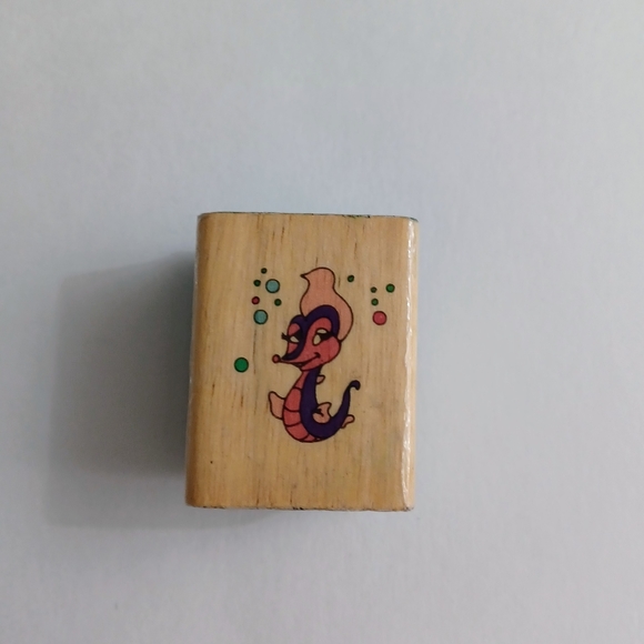 Seahorse Noteworthy Winnie LMWS77 Wood/Rubber Stamp -Mounted *INK STAIN - Picture 10 of 10